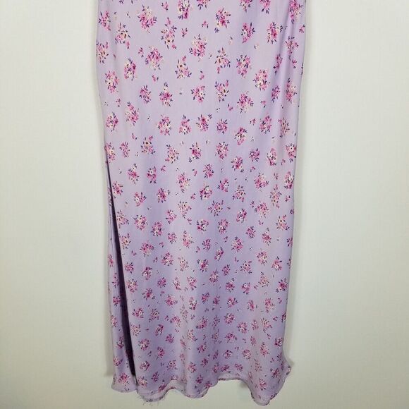 Zara Lavender Floral Midi Dress - Picture 4 of 10
